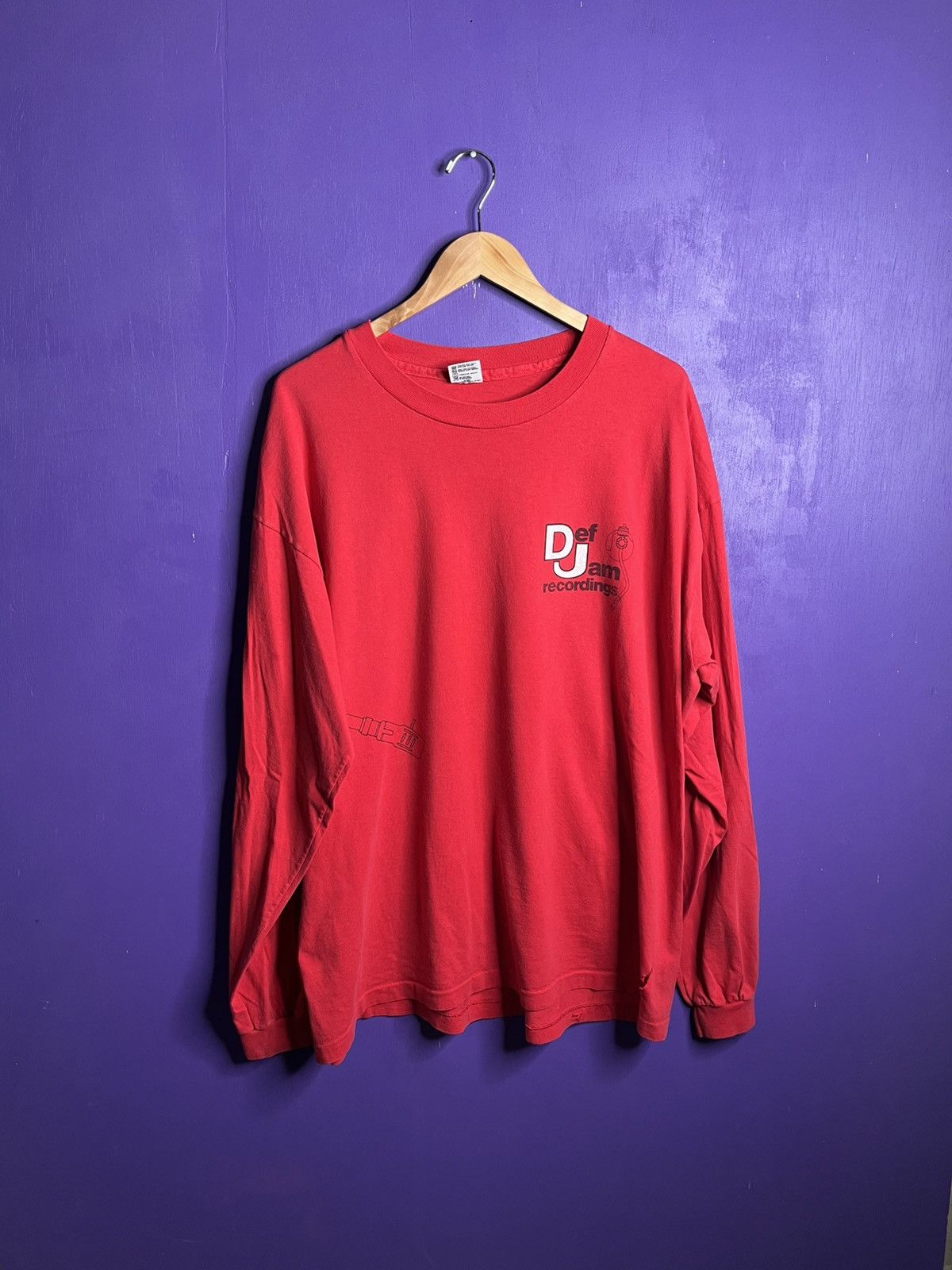 Vintage Vintage 90s Def jam recordings logo long-sleeve Size US XXL / EU 58 / 5 - 1 Thumbnail