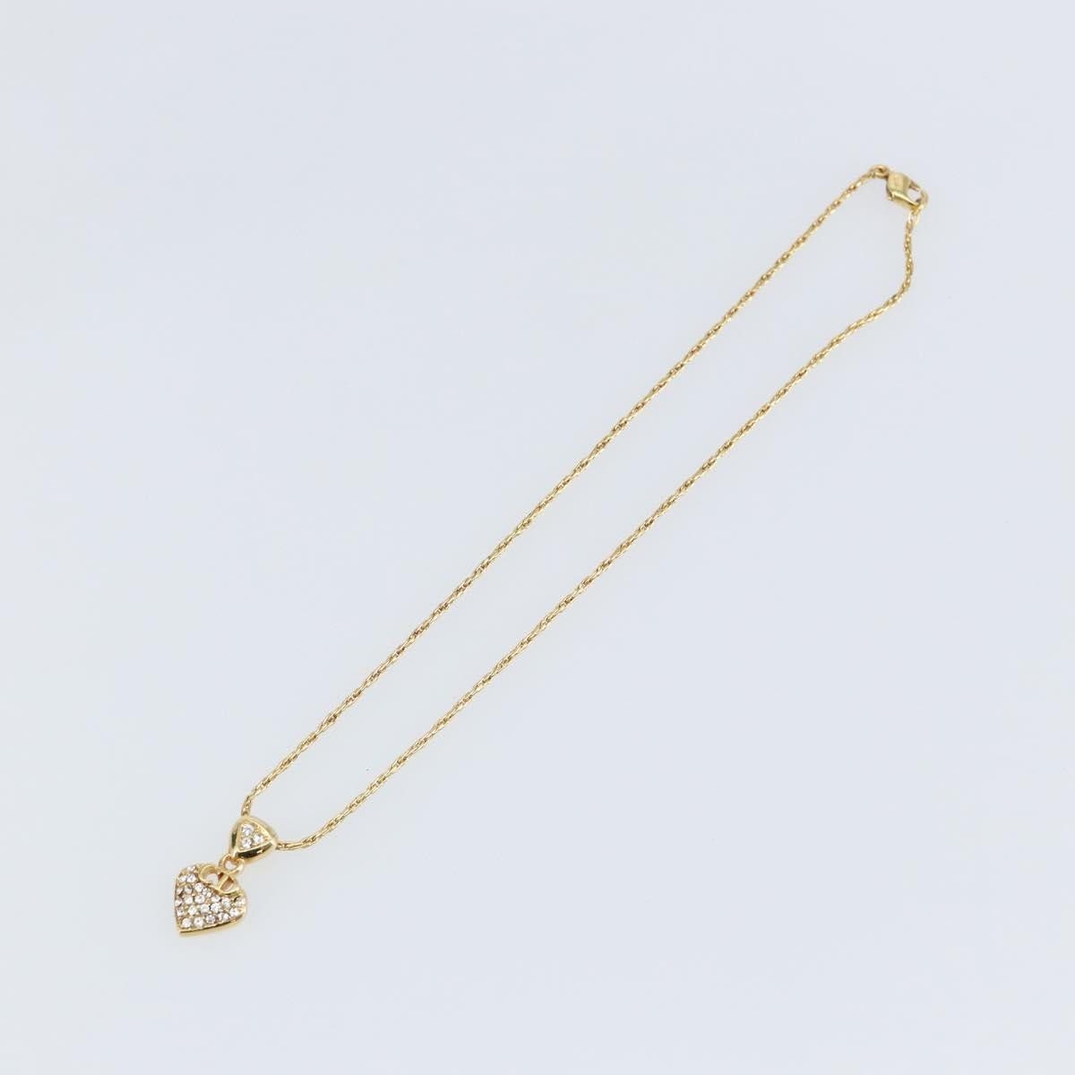 Dior Christian Dior CD Pendant Necklace Metal and Crystals Size ONE SIZE - 1 Thumbnail