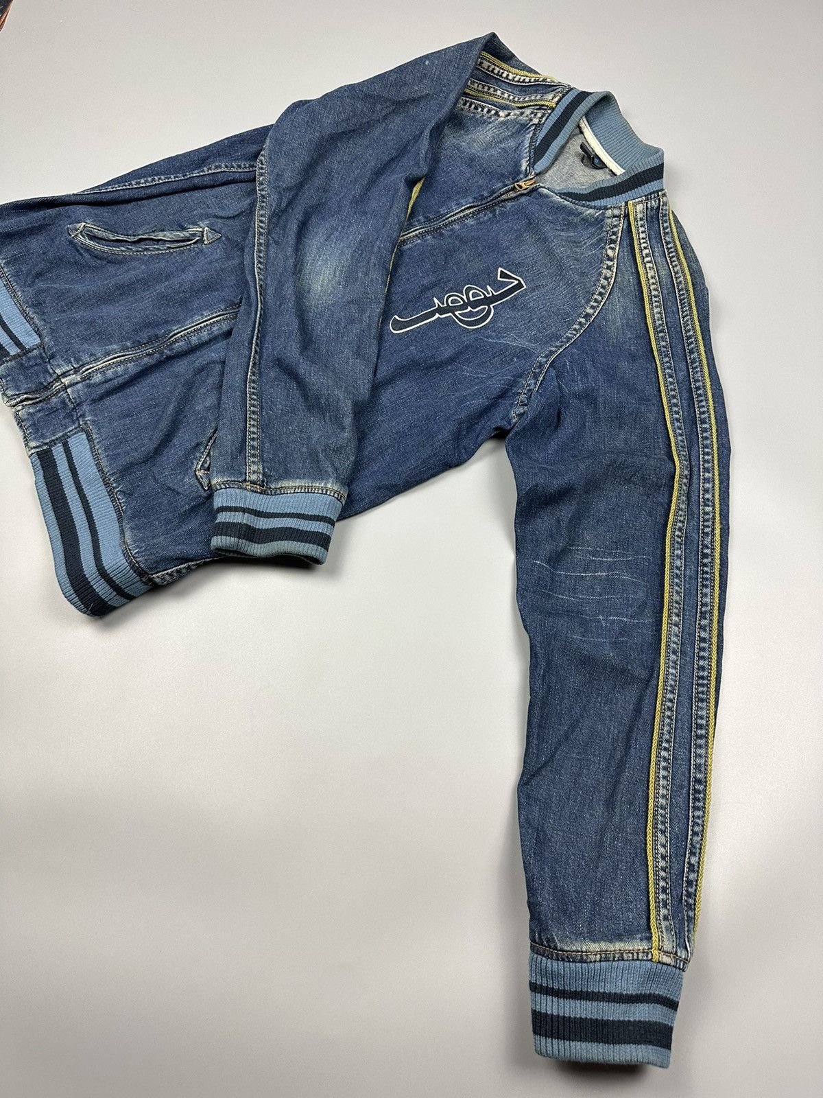 Indigo Vintage Indigo Mongolian Denim Sukajan Size US L / EU 52-54 / 3 - 9 Thumbnail