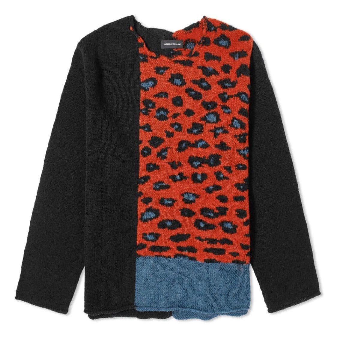 Undercover NWT Undercover Paneled Leopard Crew Knit Size US L / EU 52-54 / 3 - 1 Thumbnail