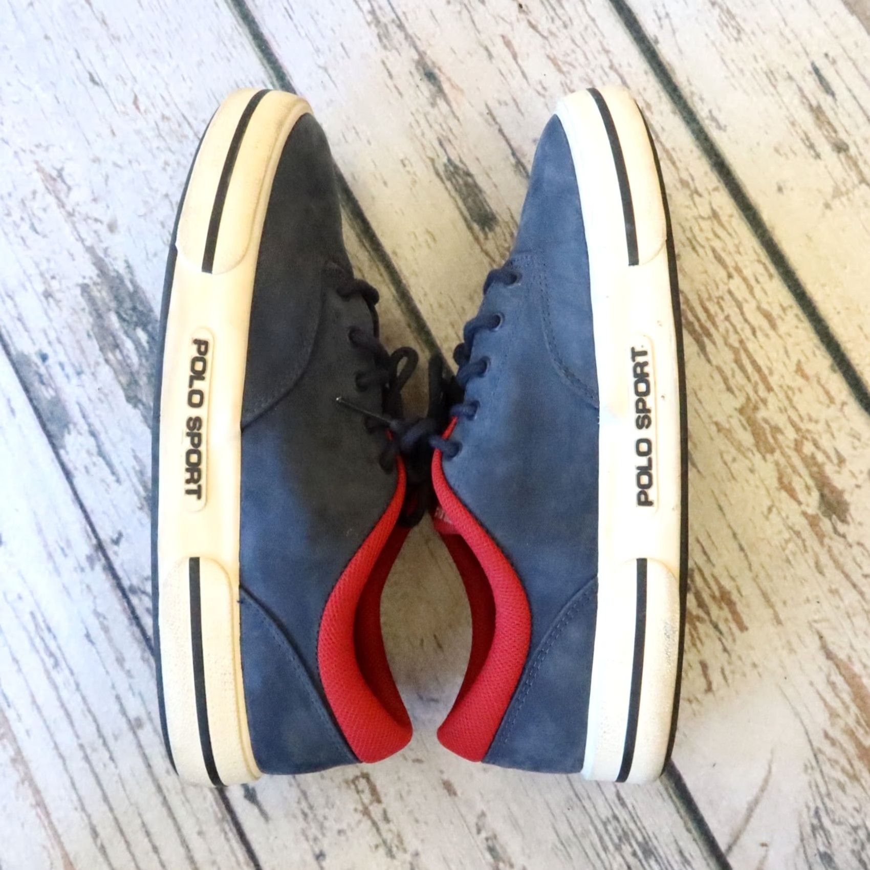 Vintage Vintage Polo Sport Shoes Nubuck Blue 90s Size 10 Mens Sneakers Size US M / EU 48-50 / 2 - 6 Thumbnail