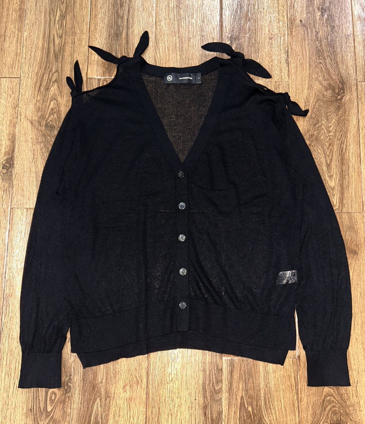 GU × Undercover Gu x Undercover Sheer Knit Cardigan Size L / US 10 / IT 46 - 3 Thumbnail