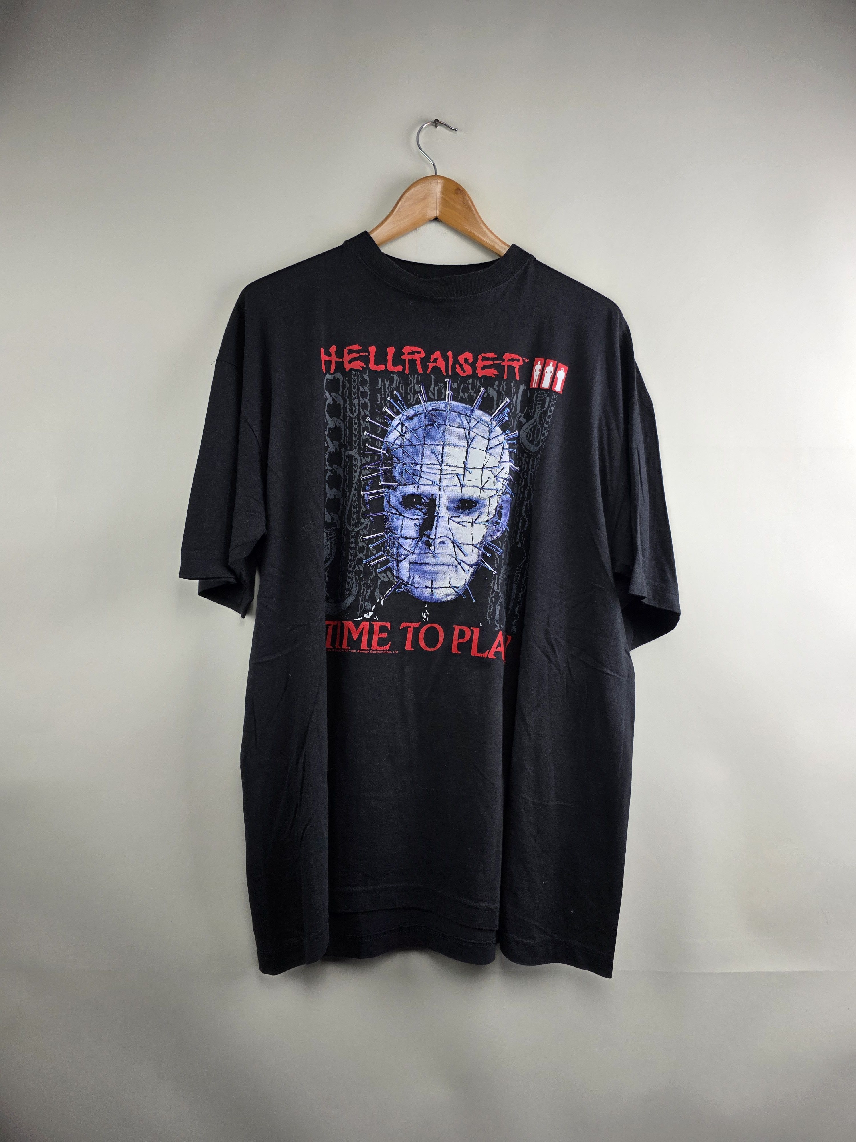 Band Tees × Vintage 1993 Hellraiser 3 III Time to play 90s XL 23" 30.5" Size US XL / EU 56 / 4 - 5 Thumbnail