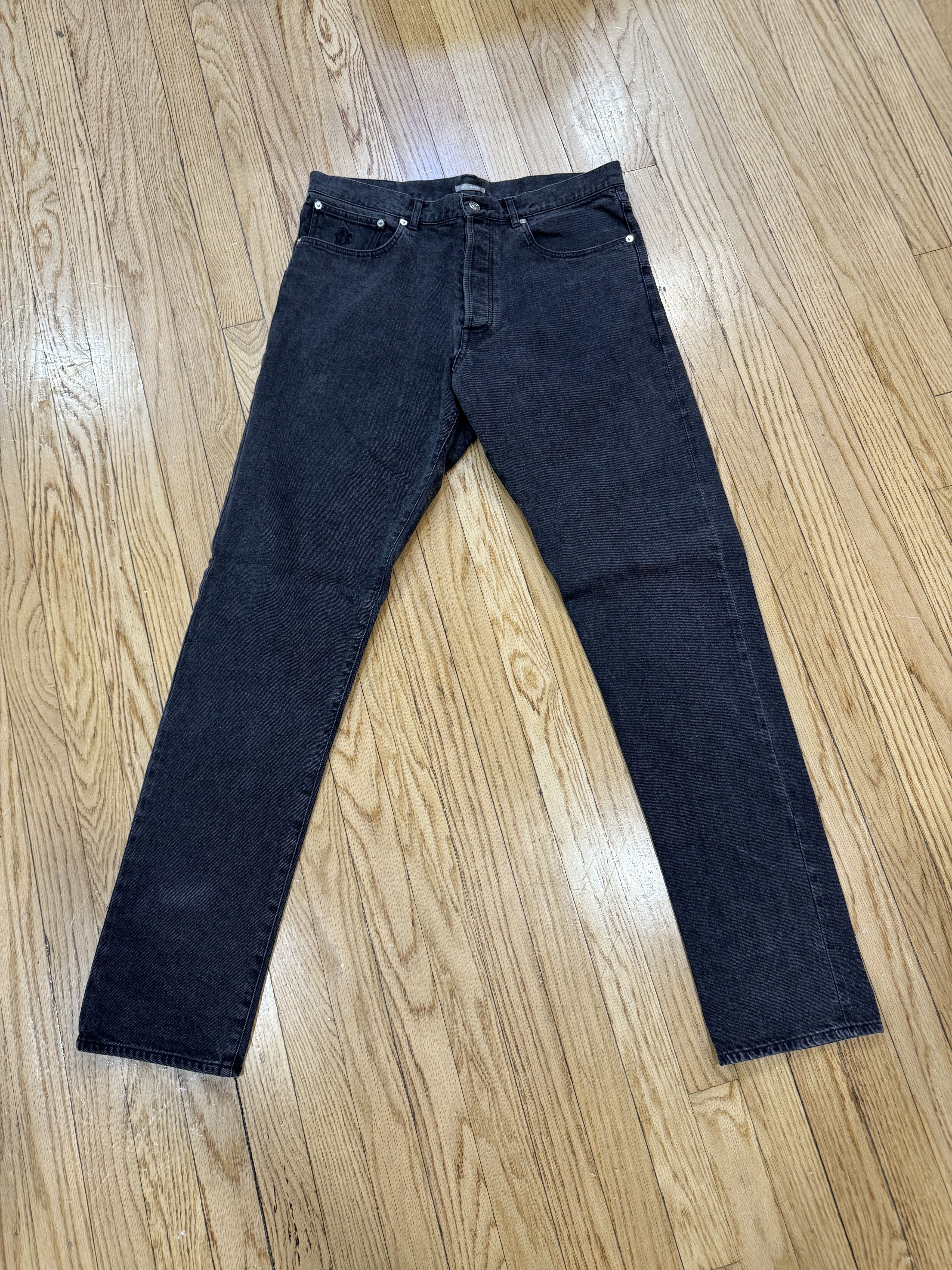 image of Dior Black Washed Denim, Men's (Size 34)