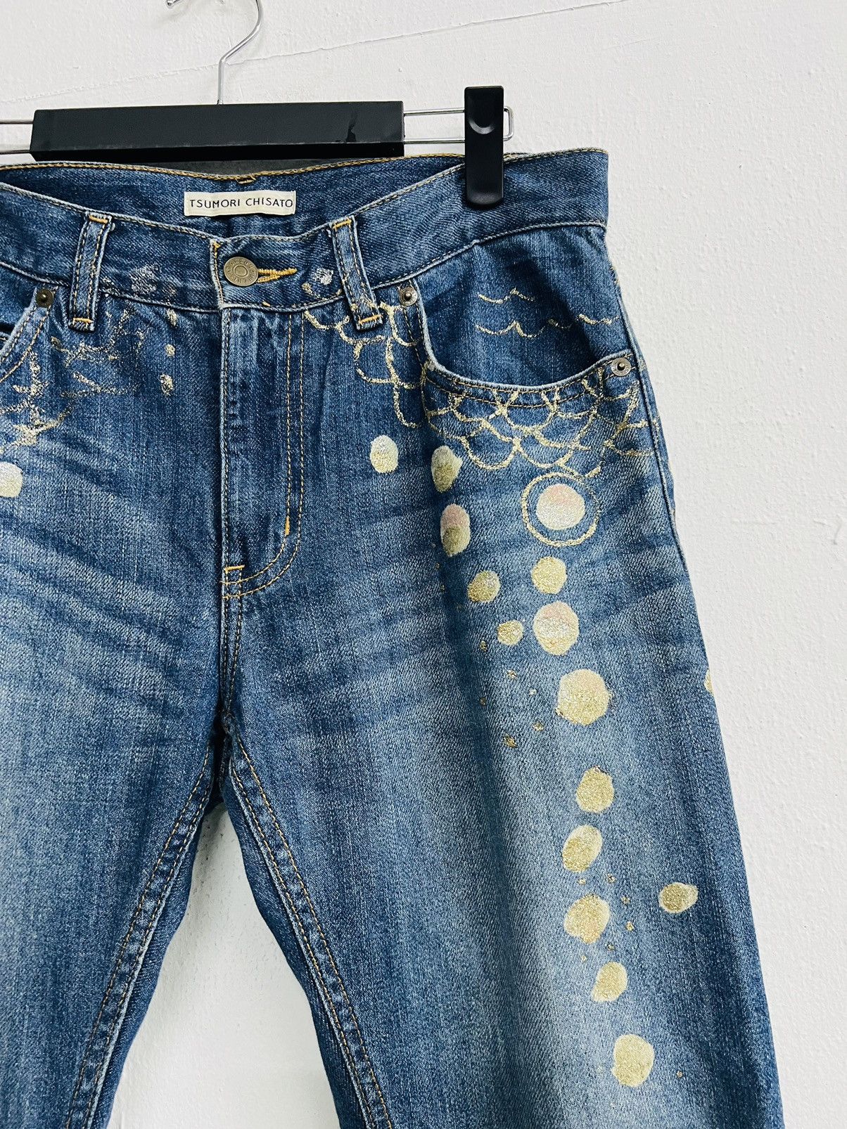 Issey Miyake × Japanese Brand × Tsumori Chisato TSUMORI CHISATO PAINTED ART DENIM Size US 32 / EU 48 - 7 Thumbnail