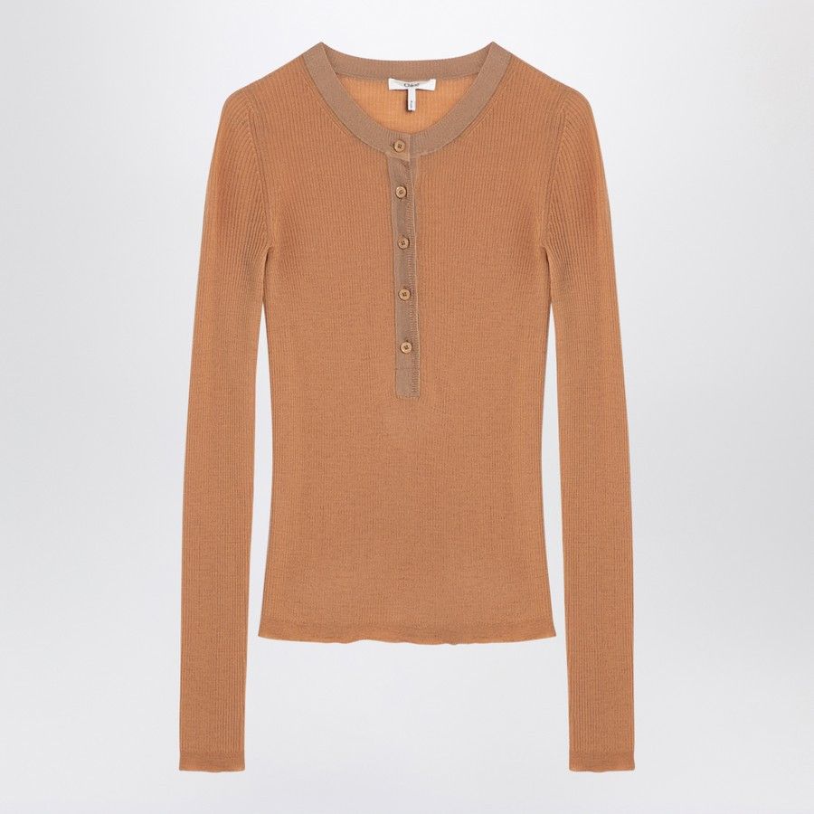 Chloe o1d2blof0824 Silk Jersey in Orange Size XS / US 0-2 / IT 36-38 - 1 Thumbnail