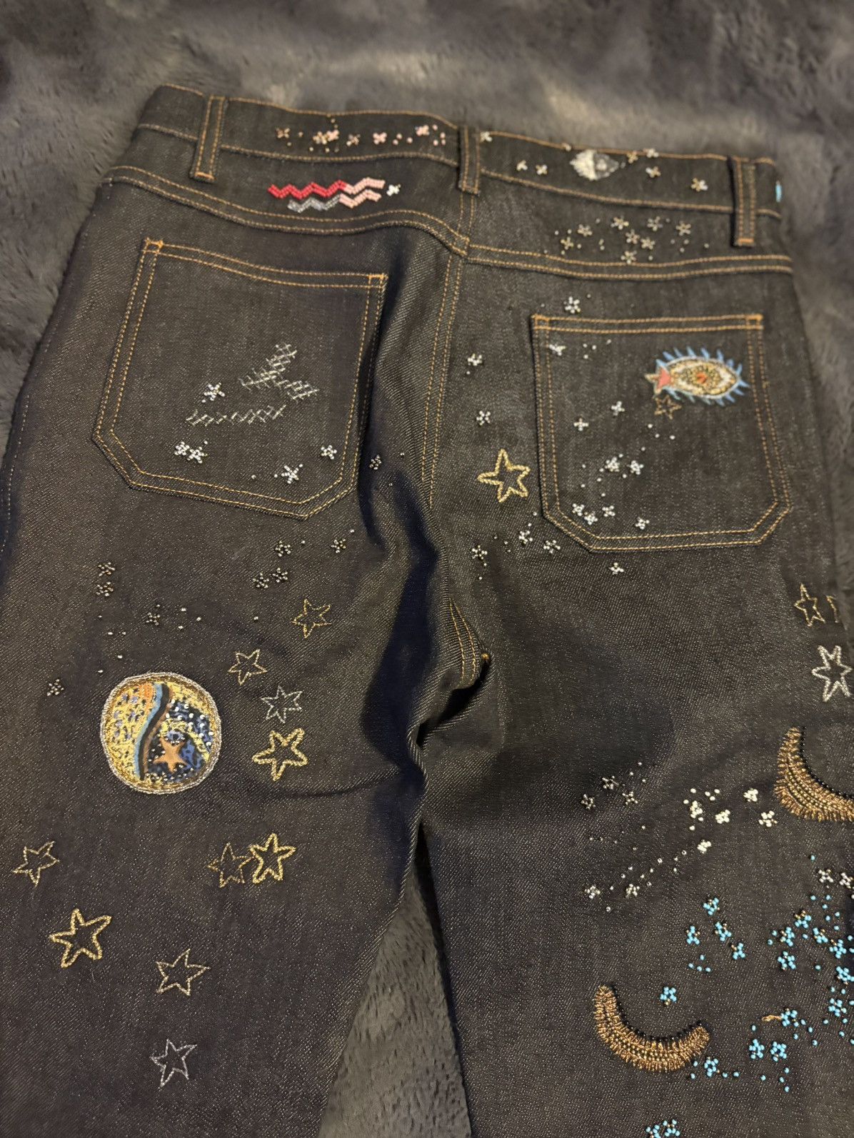 Valentino Valentino bootcut jeans with celestial-themed embroidery Size 25" / US 0 / IT 36 - 15 Thumbnail