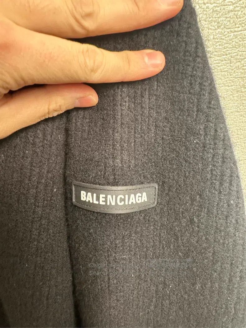 Balenciaga Balenciaga Wool knitted sweater, sleeve logo solid color Size US XL / EU 56 / 4 - 3 Thumbnail