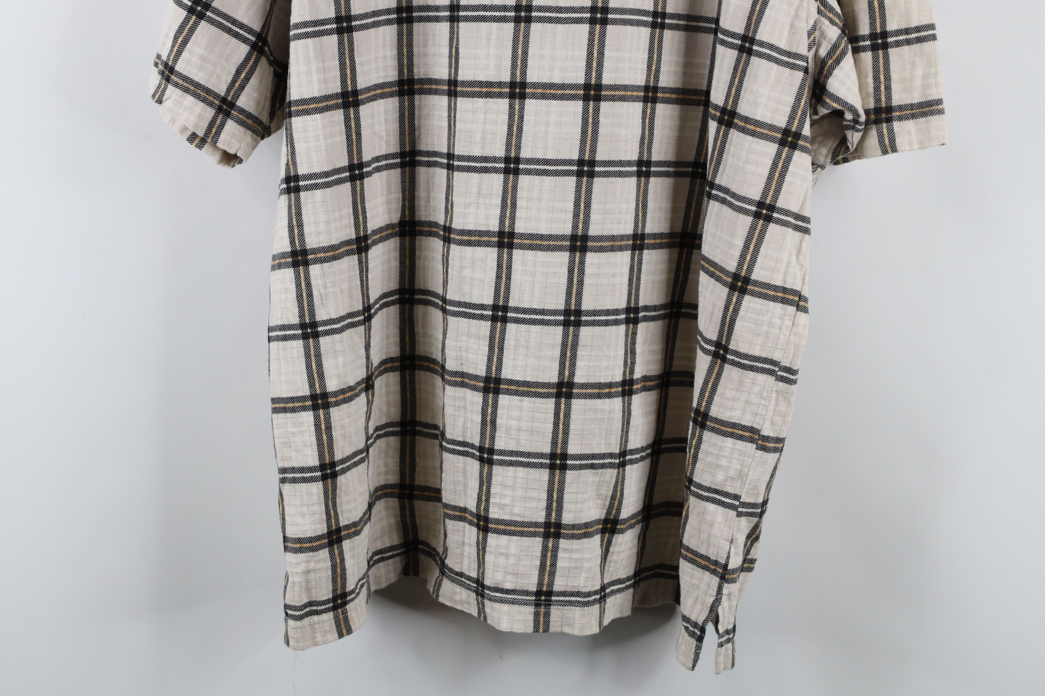 Vintage Vintage 90s Streetwear Checkered Knit Collared Polo Shirt Size US L / EU 52-54 / 3 - 9 Thumbnail