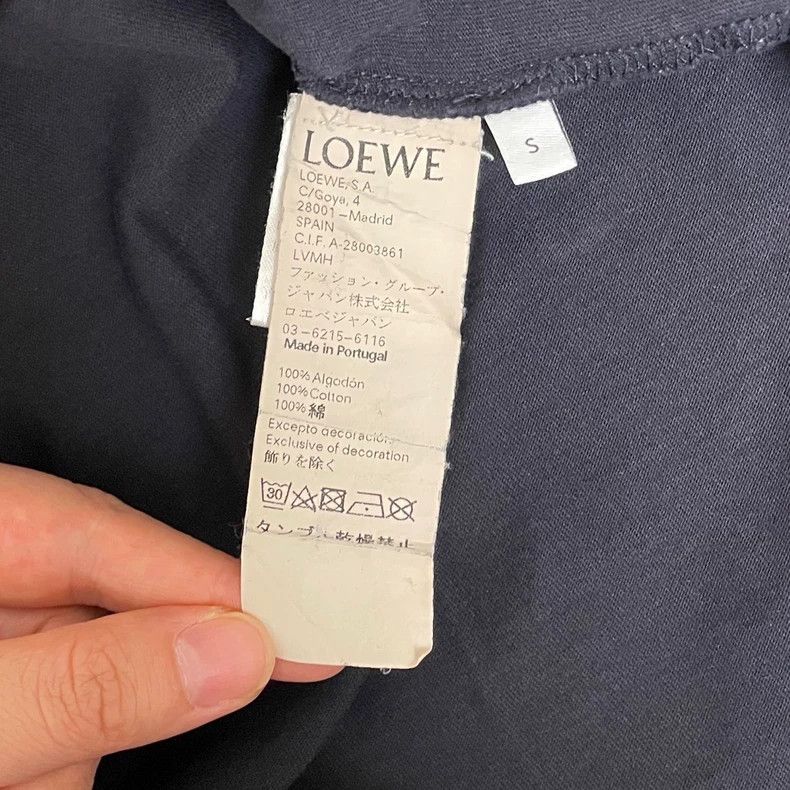 Loewe loewe Navy blue patch large logo short sleeve 2506-Nextarro Size US S / EU 44-46 / 1 - 6 Thumbnail