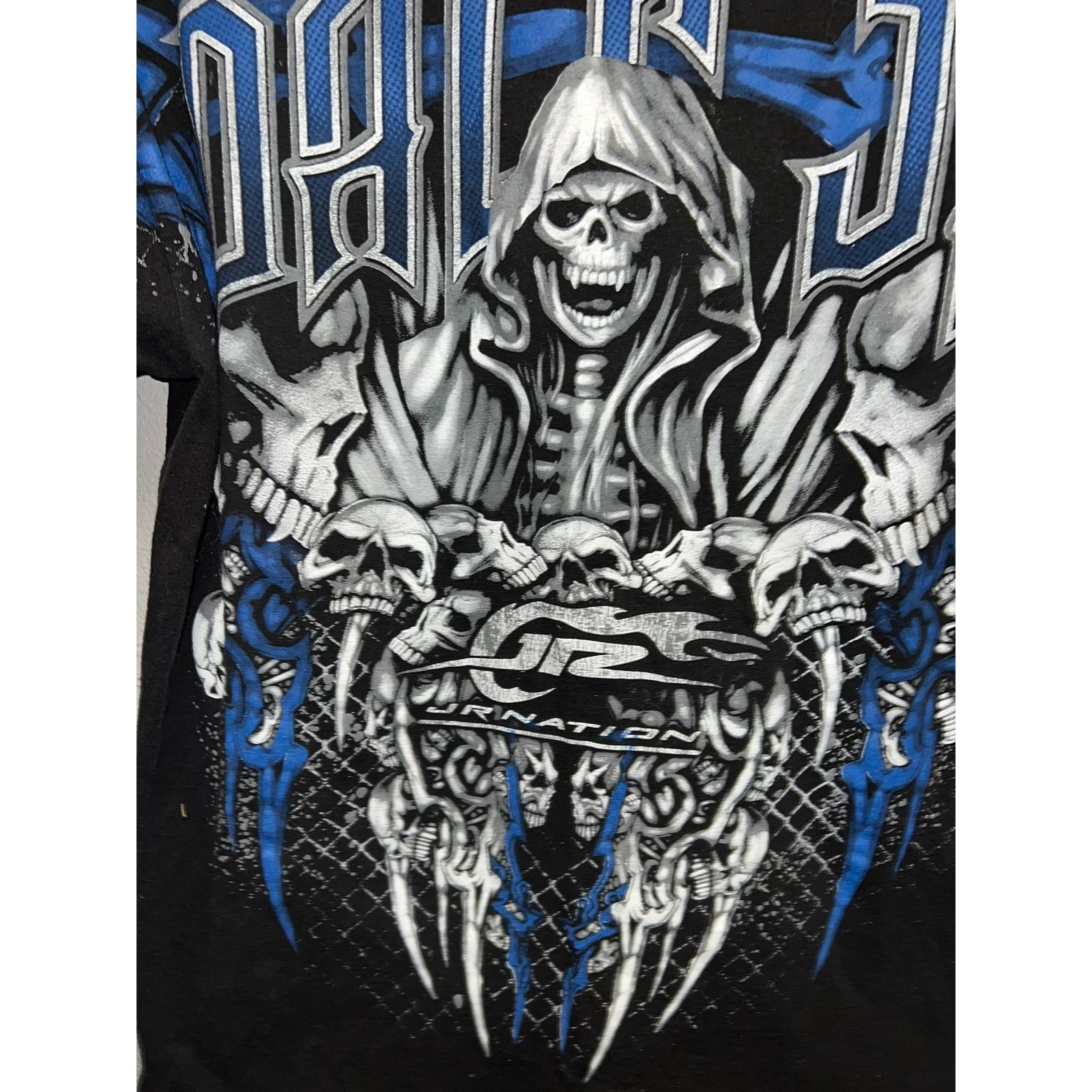 Vintage Dale Jr Nation Shirt Y2K 2000s Black Blue Racing Nascar Tee Size US M / EU 48-50 / 2 - 4 Thumbnail