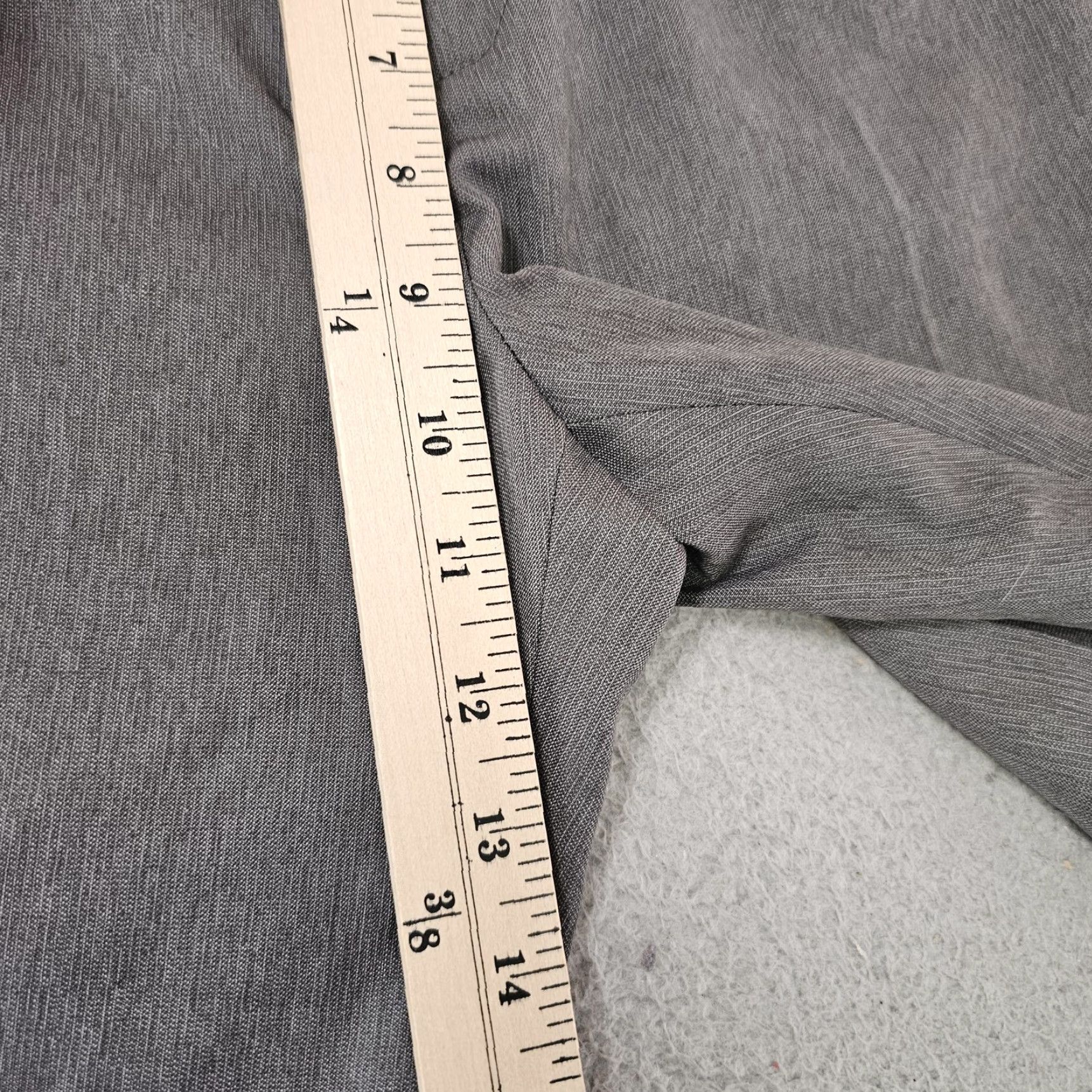 Calvin Klein Calvin Klein Pants Mens 30x30 Gray Straight Fit Dress Slacks Polyester Classic Size US 30 / EU 46 - 4 Thumbnail