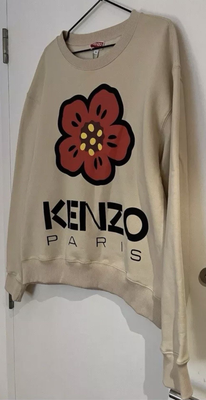 Kenzo kenzo Logo jumper Sweater LARGE beige Fleece Size US L / EU 52-54 / 3 - 2 Thumbnail