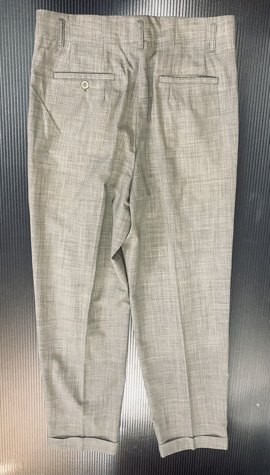 Comme des Garcons Comme Des Garçons 🇮🇹 grey wool pleated dc slacks M NWT Size US 32 / EU 48 - 5 Thumbnail
