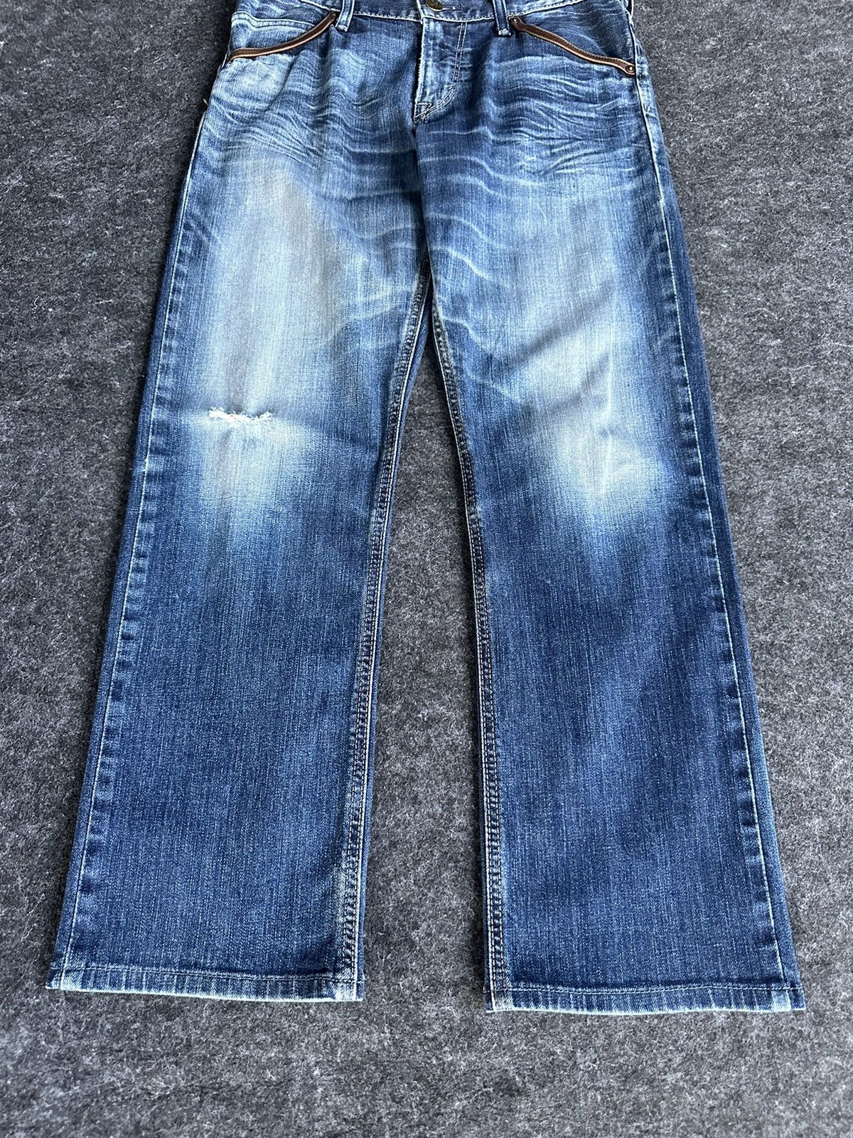 Edwin Vintage 90s Edwin Blue Trip Stone Washed Denim 30x29 D382 Size US 30 / EU 46 - 2 Thumbnail