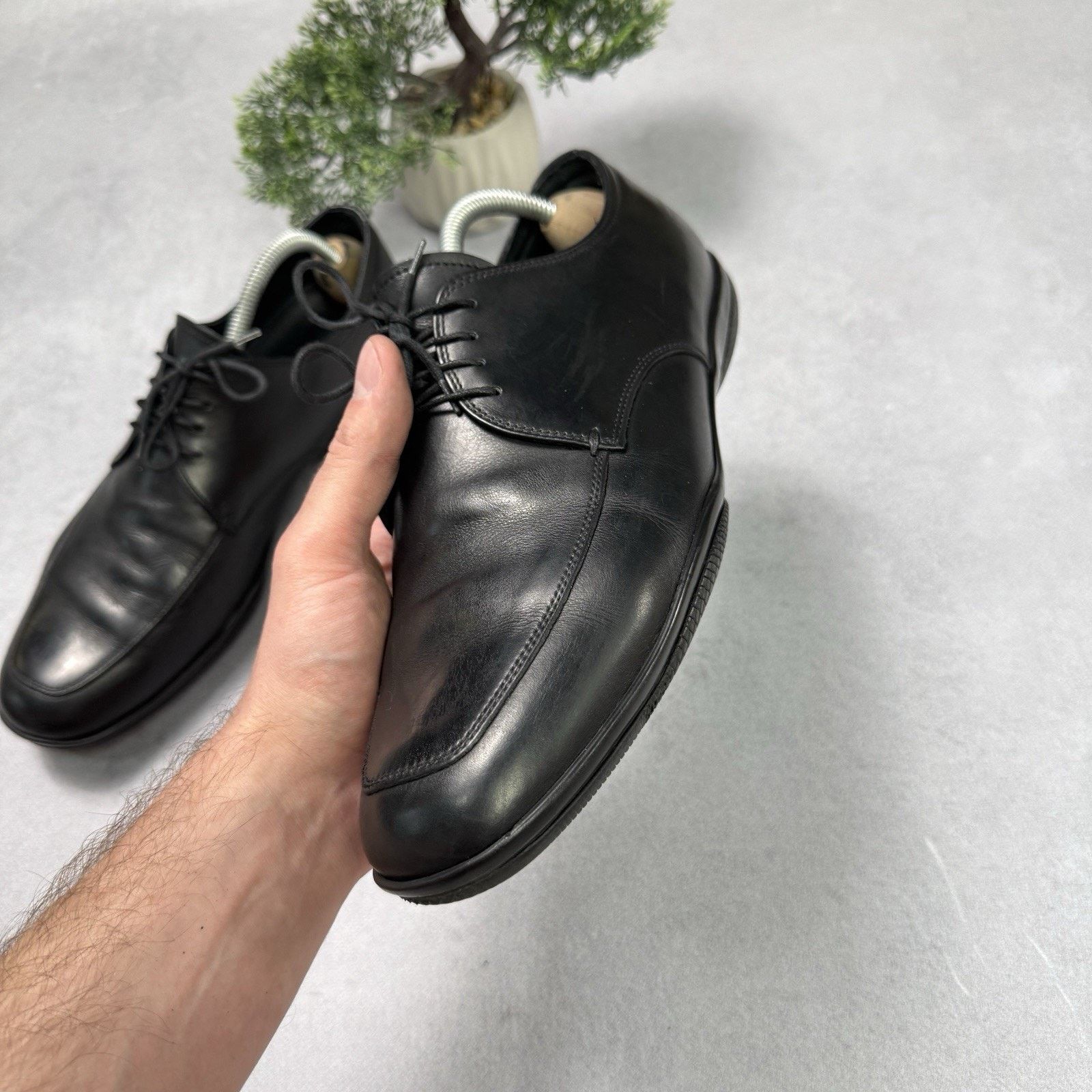 Prada Prada 1217 Black Leather Men's Shoes Casual Size 8 US 9 Size US 9 / EU 42 - 15 Thumbnail