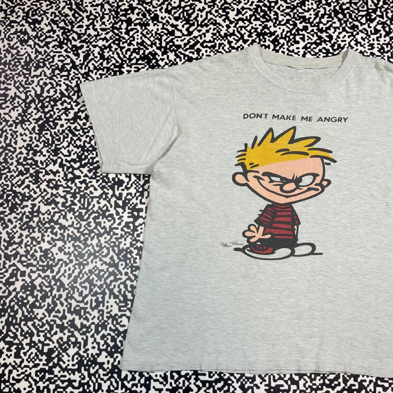 Vintage Vintage 90s Art Humor Dont Make Me Angry Retro T-shirt Size US XL / EU 56 / 4 - 2 Thumbnail