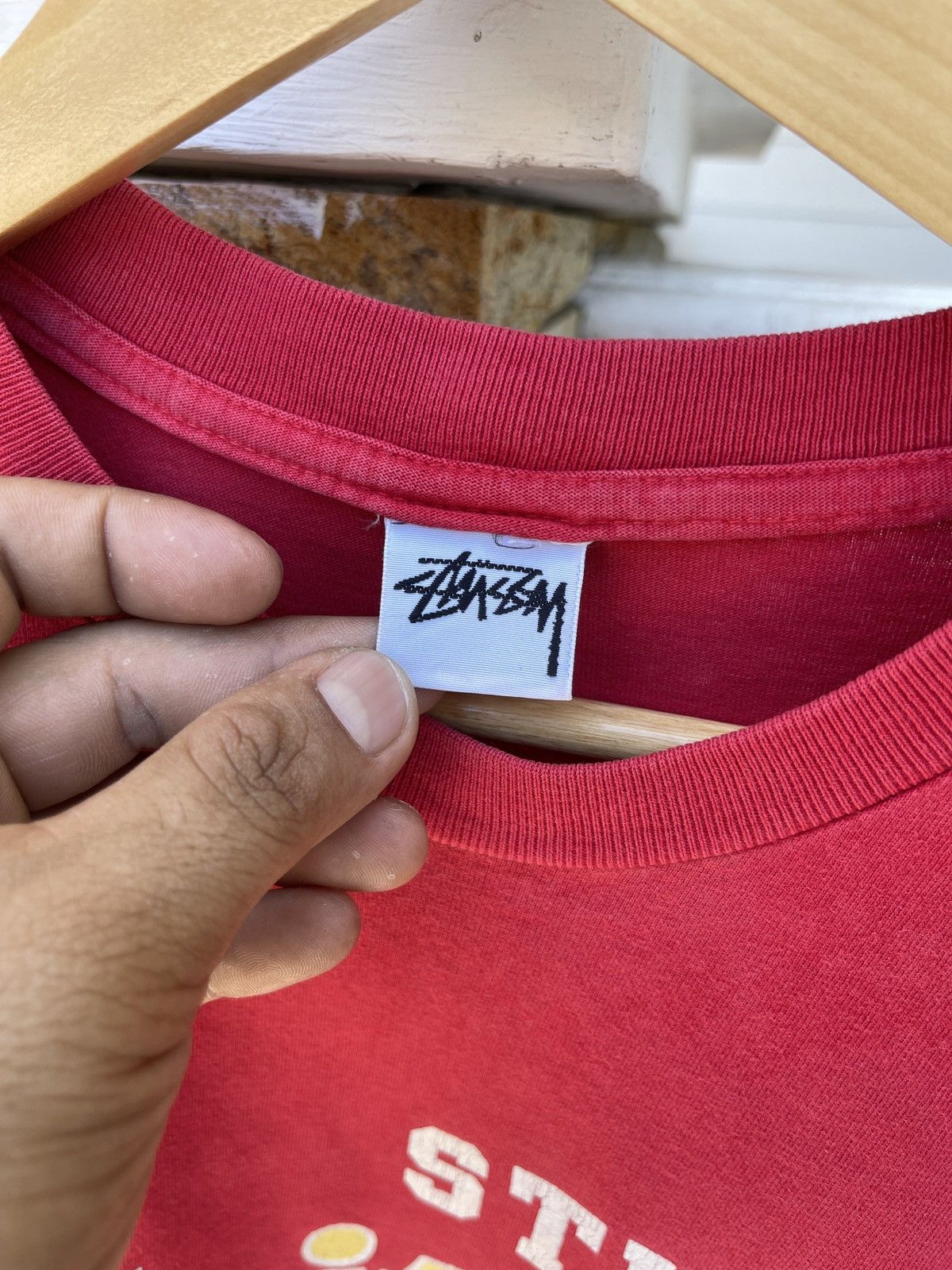 Stussy Rare🔥Vintage STUSSY United 4 Red T Shirt Size US XL / EU 56 / 4 - 6 Thumbnail