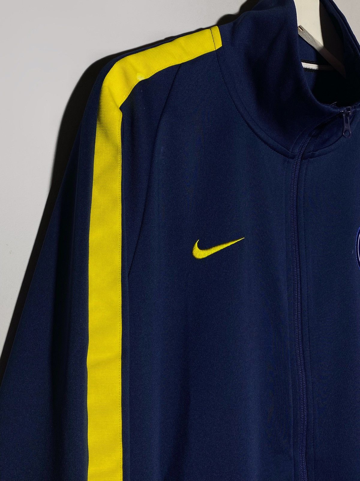 Nike Y2k Nike PSG Football Track Top Zip Drill Swoosh Logo Size US L / EU 52-54 / 3 - 5 Thumbnail