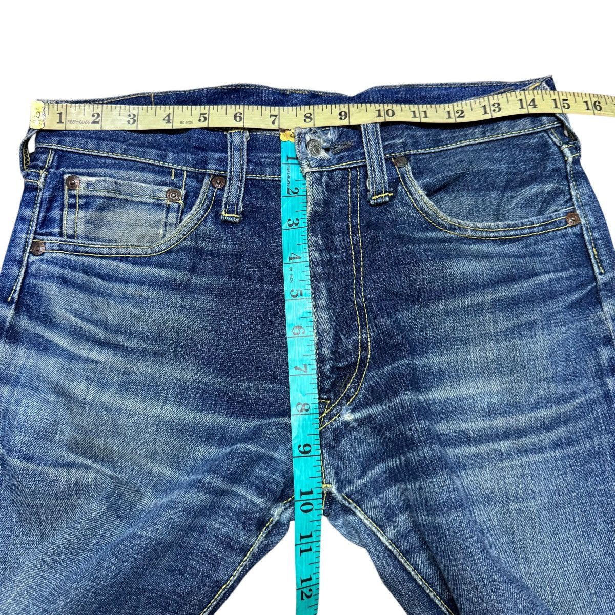 Vintage Vintage 70s BIGSTONE Denim Selvedge Jeans Repaired Size US 29 - 21 Thumbnail