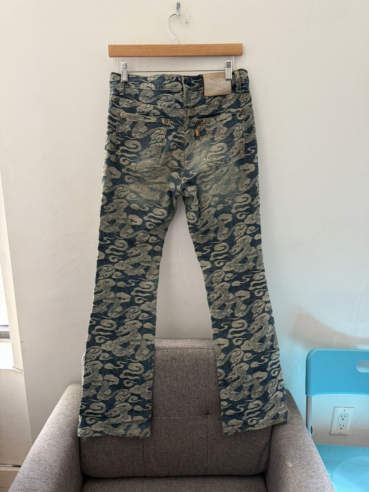 Japanese Brand Mash mash jacquard dragon pants Size US 30 / EU 46 - 2 Thumbnail