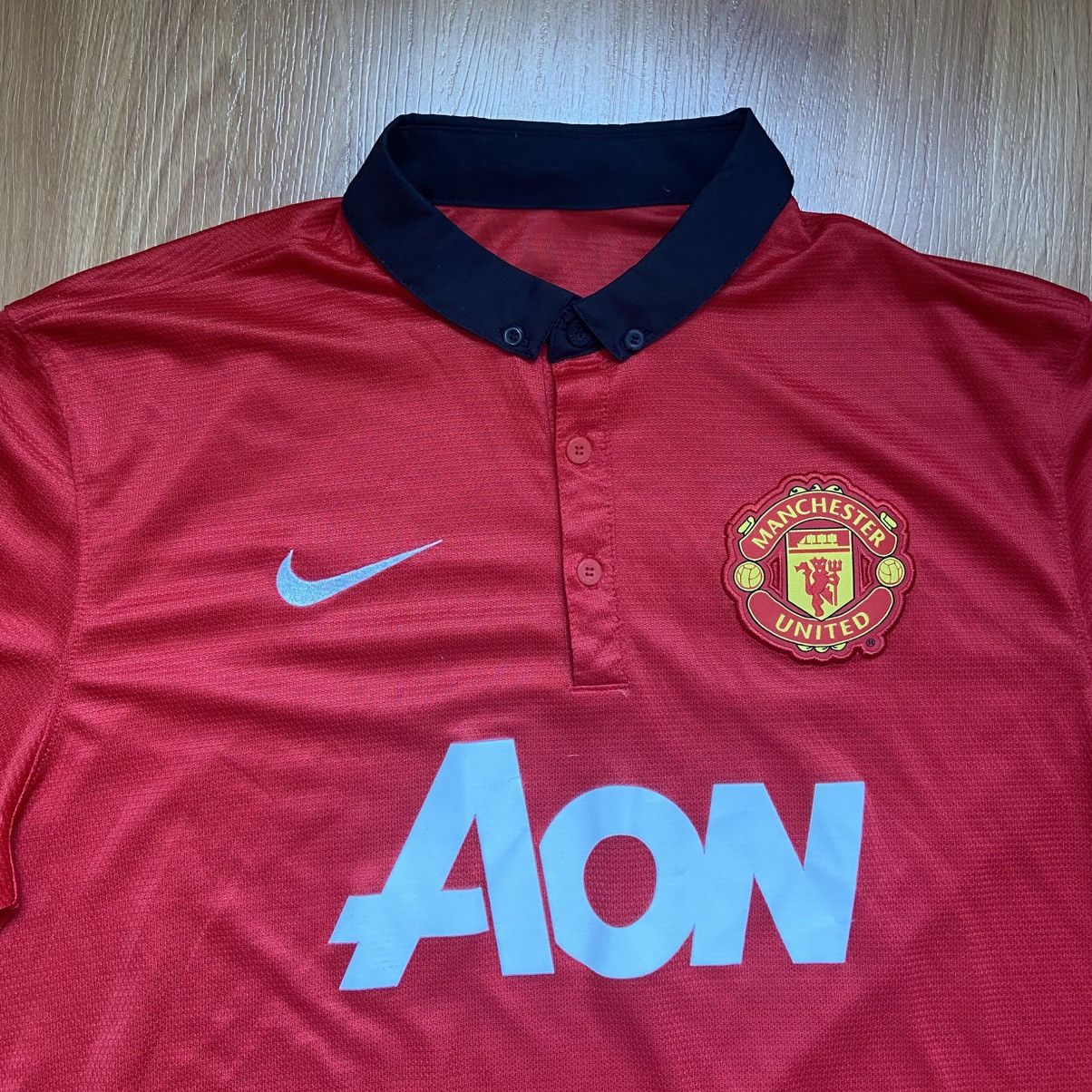 Nike Nike Manchester United 13/14 Aon Logo Soccer Jersey Men’s L Size US L / EU 52-54 / 3 - 3 Thumbnail