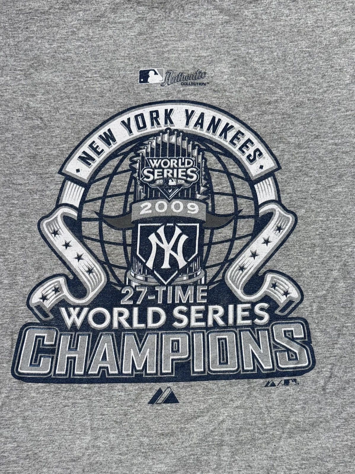 Majestic Y2k Majestic New York Yankees World Series 2009 T Shirt Size US M / EU 48-50 / 2 - 1 Thumbnail