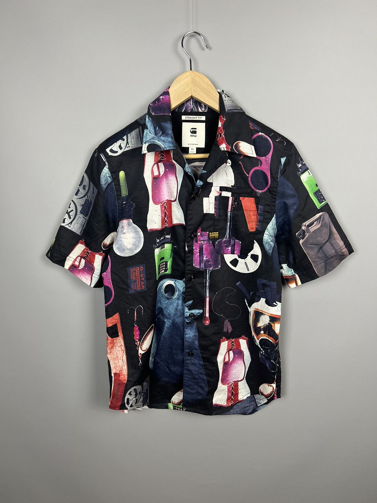 G-Star × Japanese Brand G Star Raw Hawaiian button shirt rare Size US XS / EU 42 / 0 - 6 Thumbnail