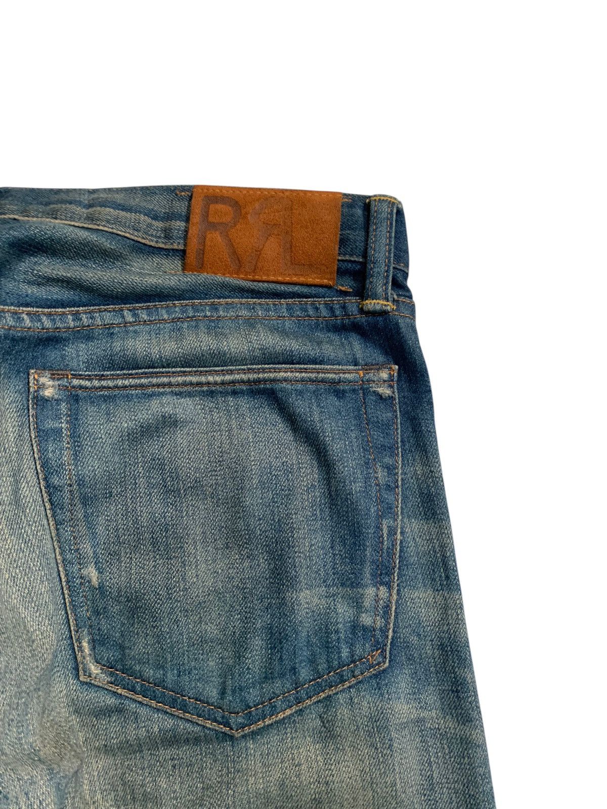Kapital VINTAGE RRL DOUBLE RALPH LAUREN SELVEDGE RUSTY DISTRESSED Size US 31 - 13 Thumbnail
