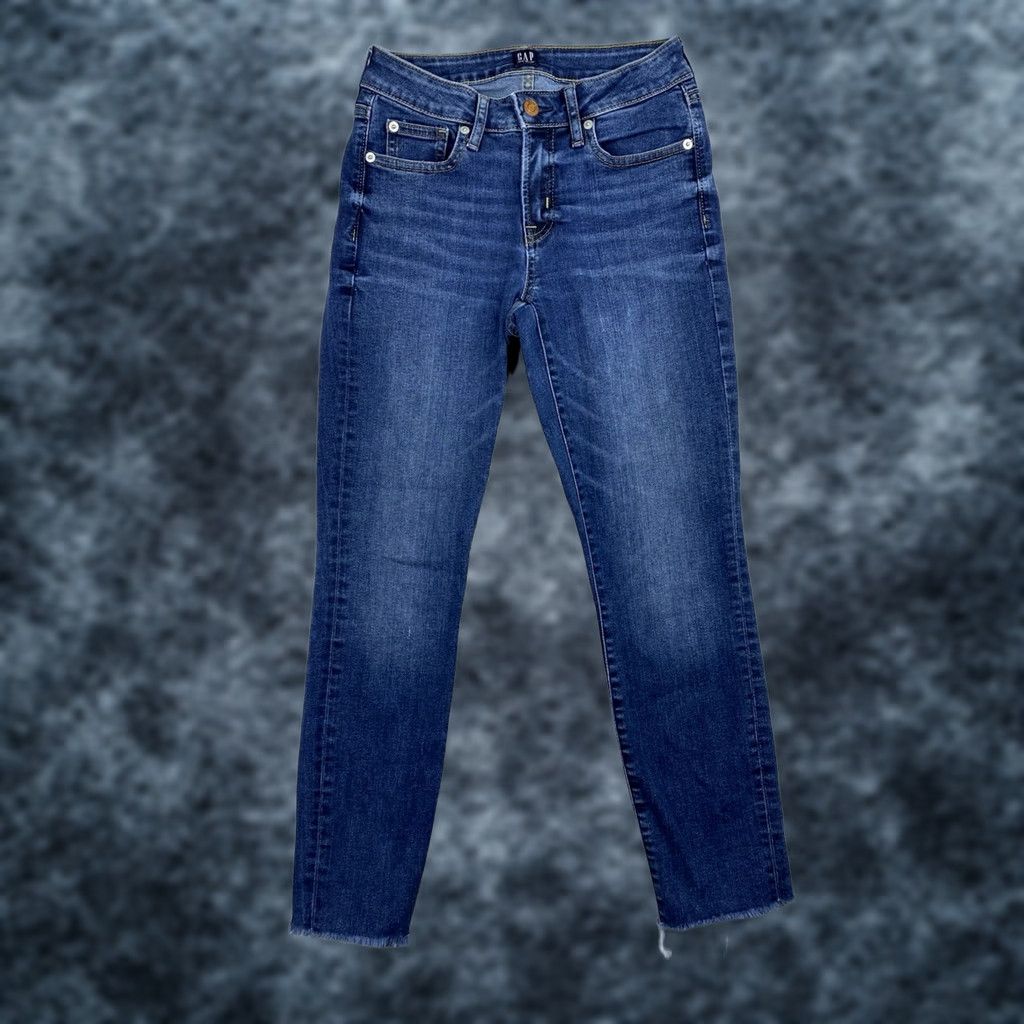 Gap Gap 1969 Jeans Skinny 0/25 Blue Denim Pocket Stretch Women Adult Regular Size 25" / US 0 / IT 36 - 1 Thumbnail