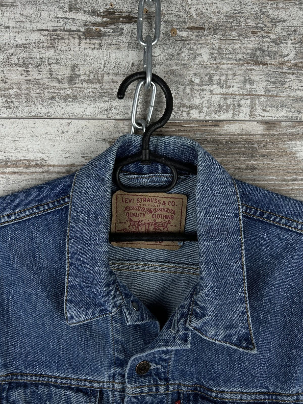 Levi's × Levi's Vintage Clothing × Vintage Mens Vintage Levis Denim jacket trucker y2k streetwear rare Size US M / EU 48-50 / 2 - 5 Thumbnail