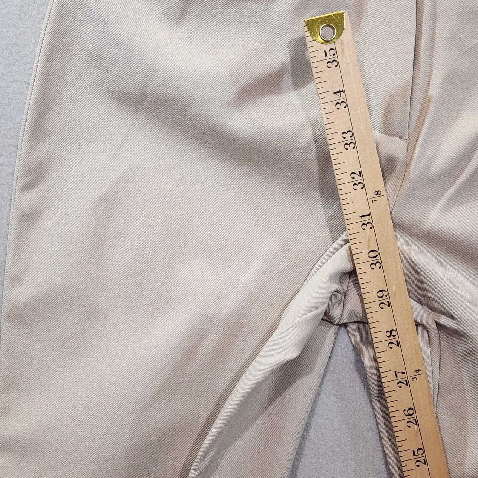 Chicos Chico's Original Straight Leg Trousers Women Size 10 Tan New Size 32" / US 10 / IT 46 - 4 Thumbnail