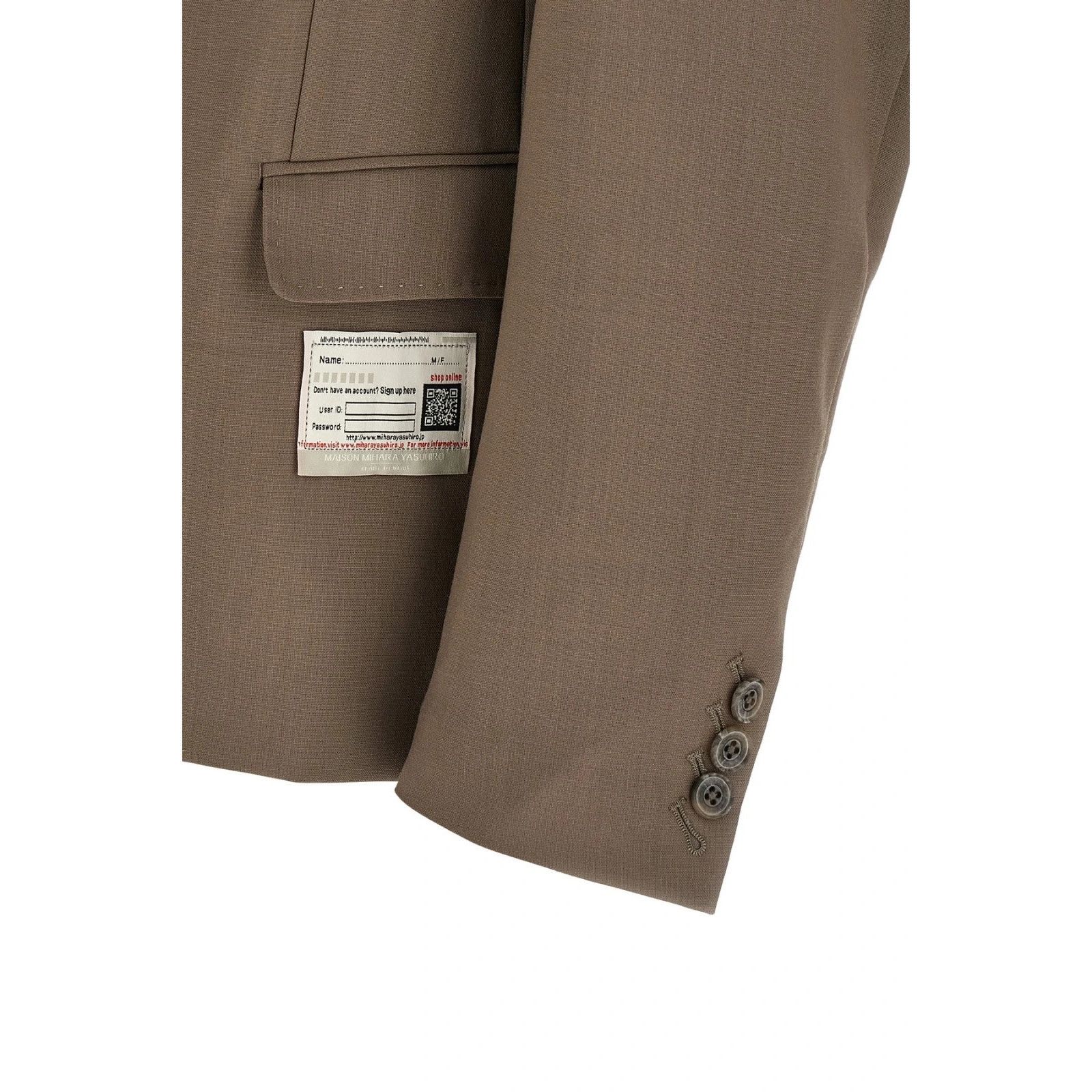 Maison MIHARA YASUHIRO MAISON MIHARA YASUHIRO Double Layer Beige Blazer Jacket New Size US M / EU 48-50 / 2 - 4 Thumbnail