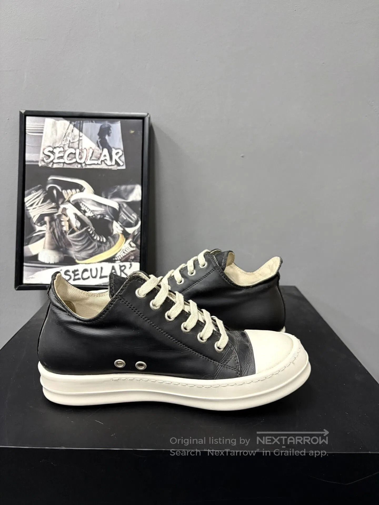 Rick Owens Drkshdw Rick Owens Drskhdw Black White Low. Size US 5 / IT 35 - 6 Thumbnail