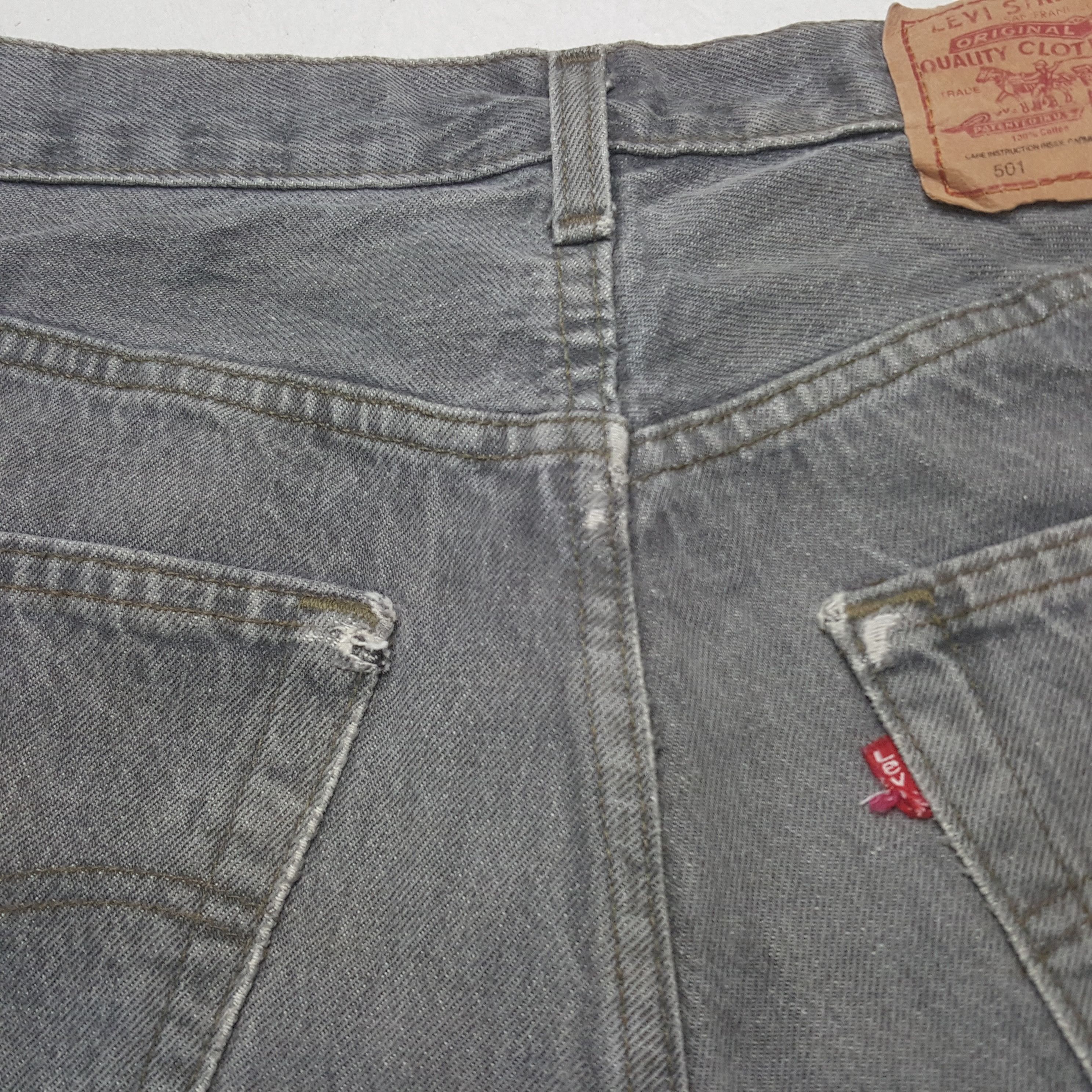 Levi's Vintage Levis 501 Grey Jeans Size US 30 / EU 46 - 15 Thumbnail