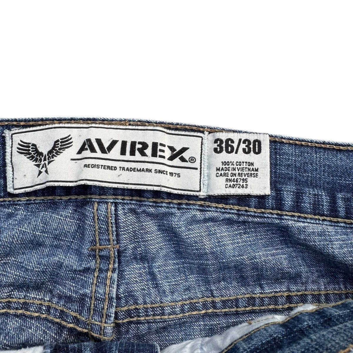 Avirex × Southpole Wide Leg AVIREX Washed Baggy Y2K Jeans Skater Southpole Size US 36 / EU 52 - 7 Thumbnail