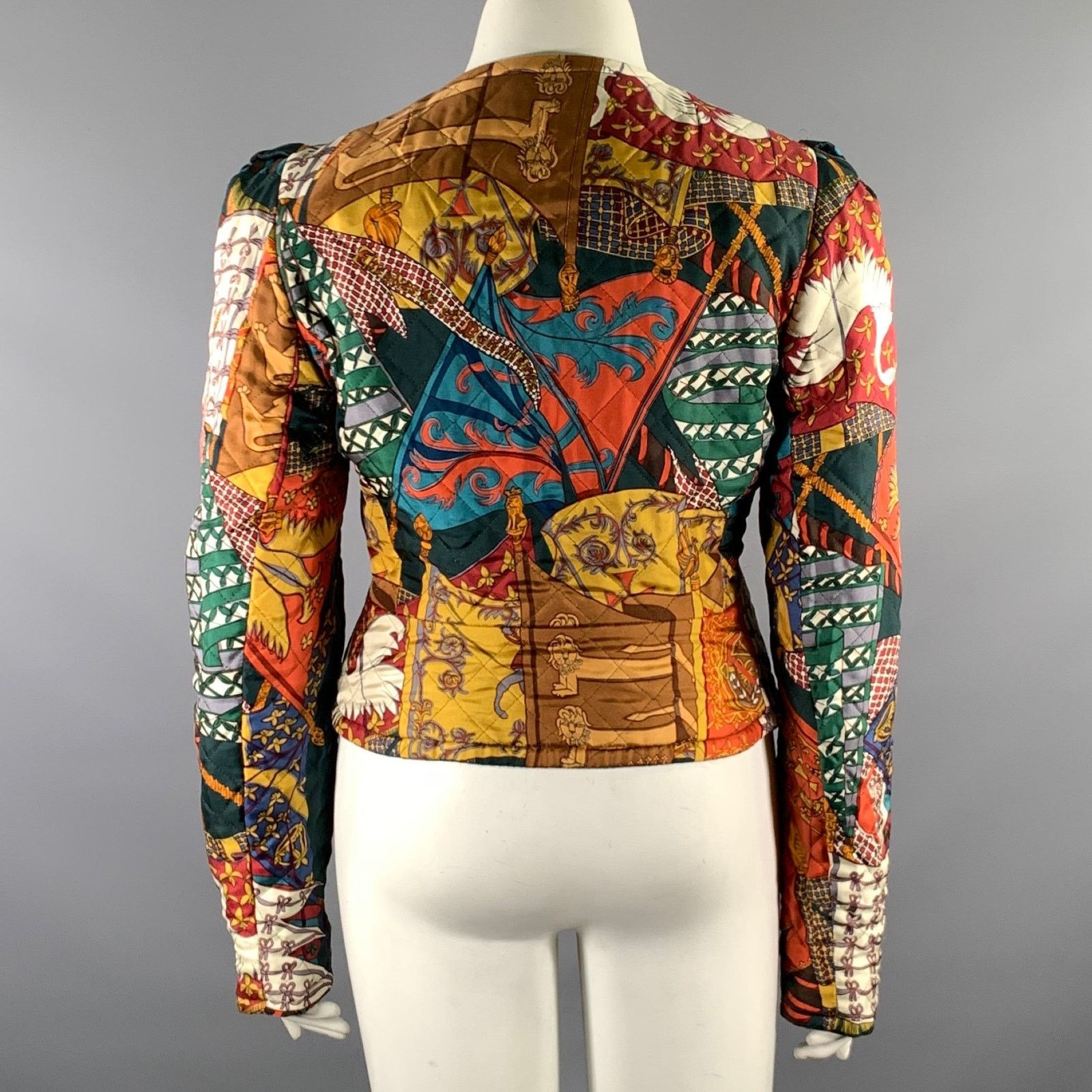 Hermes HERMES Size 12 Multi-Color Cashmere Wool Reversible Jacket Size XL / US 12-14 / IT 48-50 - 5 Thumbnail
