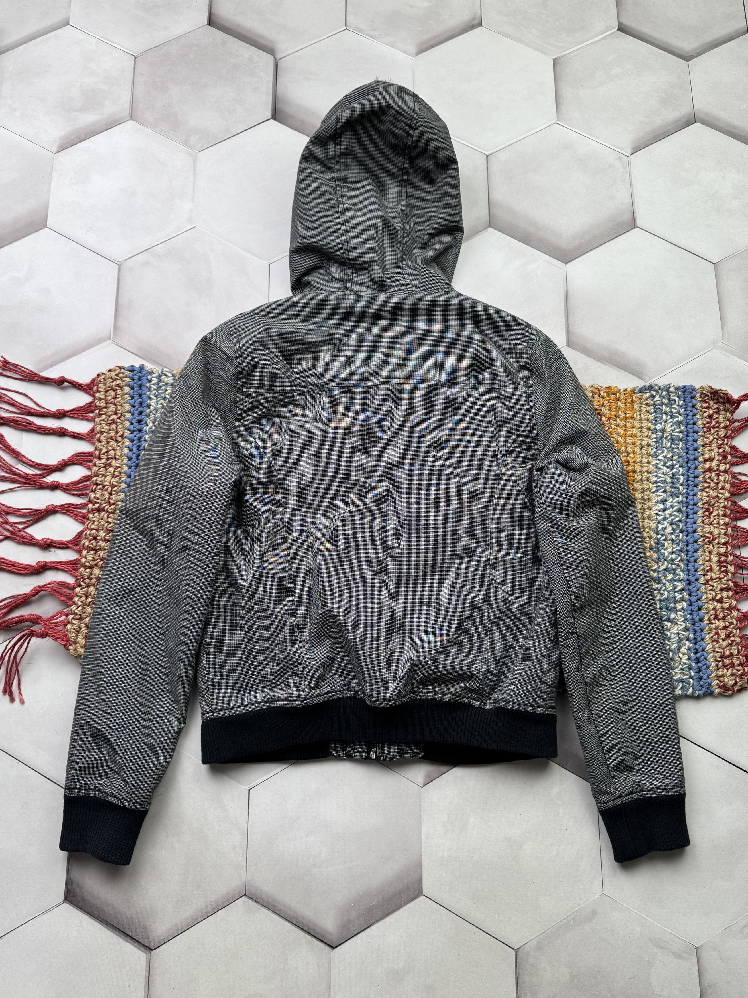 Japanese Brand Vintage Cropped Jacket With Faux Fur Hood (E4) Size M / US 6-8 / IT 42-44 - 6 Thumbnail