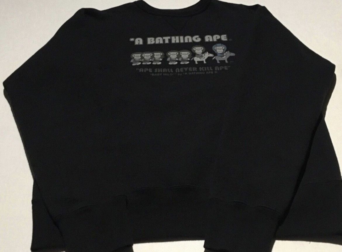 Bape Bape crew neck pullover sweatshirt Size US S / EU 44-46 / 1 - 1 Thumbnail