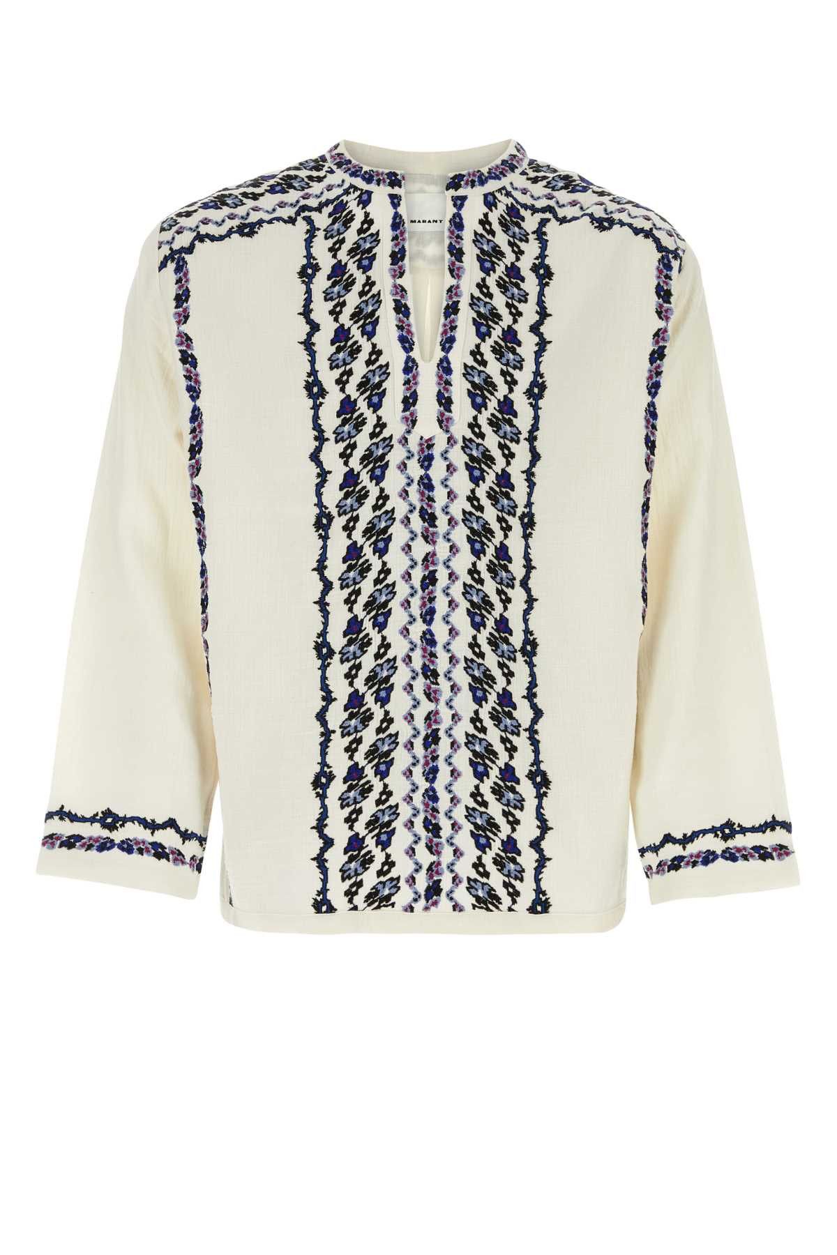 Isabel Marant Ivory Cotton Cikariah Shirt | Grailed