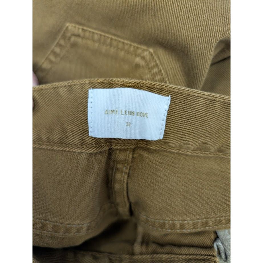 Aime Leon Dore o1rshd1 Garment Dyed Straight Fit Denim in Tapenade Size US 32 / EU 48 - 17 Thumbnail