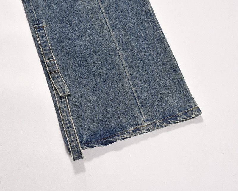 Jean American retro whiskered distressed straight work jeans Size US 32 / EU 48 - 5 Thumbnail