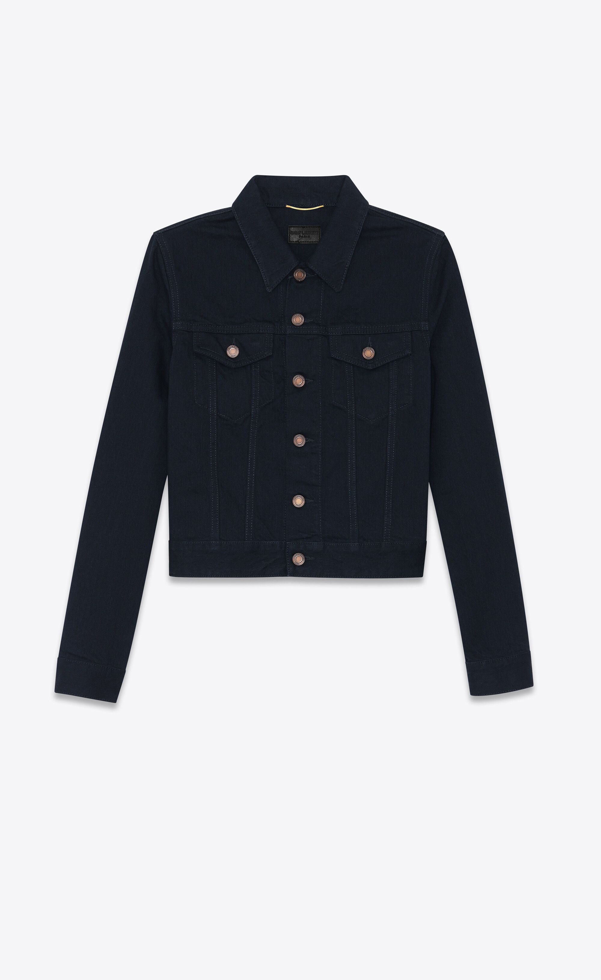 Saint Laurent Paris o1tp1o0125 Jacket In Worn in Black Size M / US 6-8 / IT 42-44 - 1 Thumbnail
