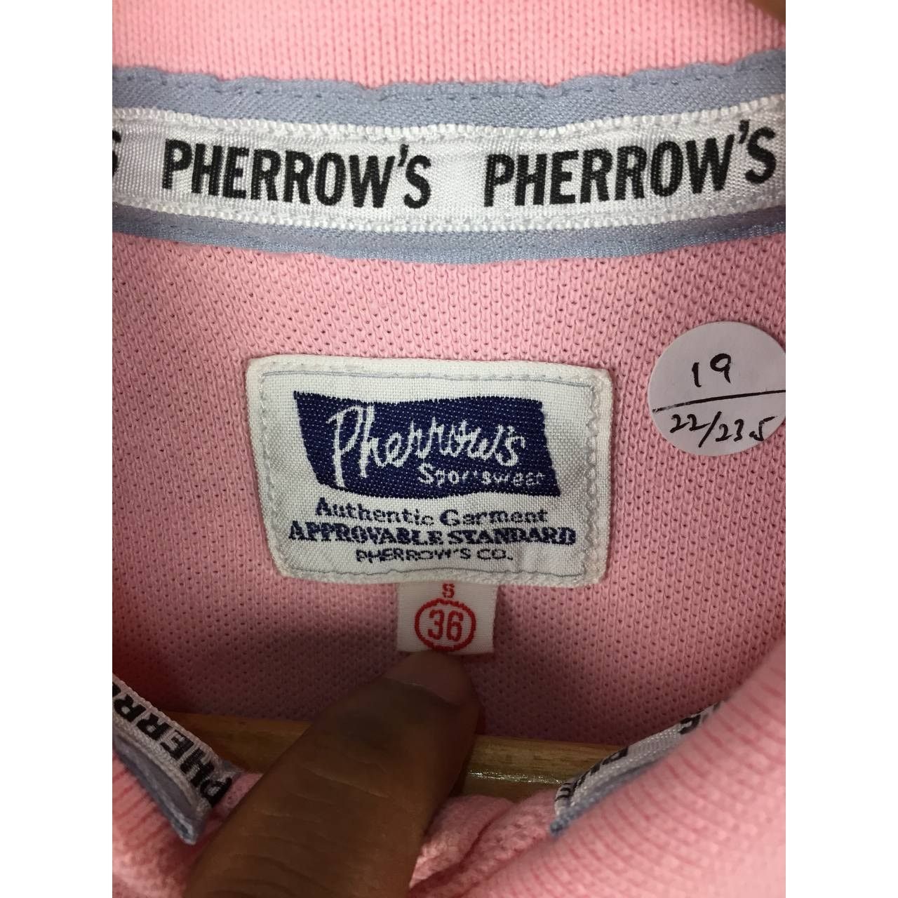 Japanese Brand × Pherrow's Pherrow's Sportswear Authentic Garment Pink Polo Tee Size US S / EU 44-46 / 1 - 9 Thumbnail