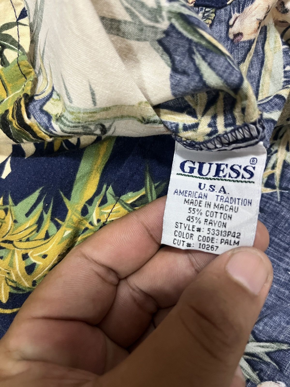Guess Vintage guess jeans hawaiian shirt Size US XL / EU 56 / 4 - 8 Thumbnail