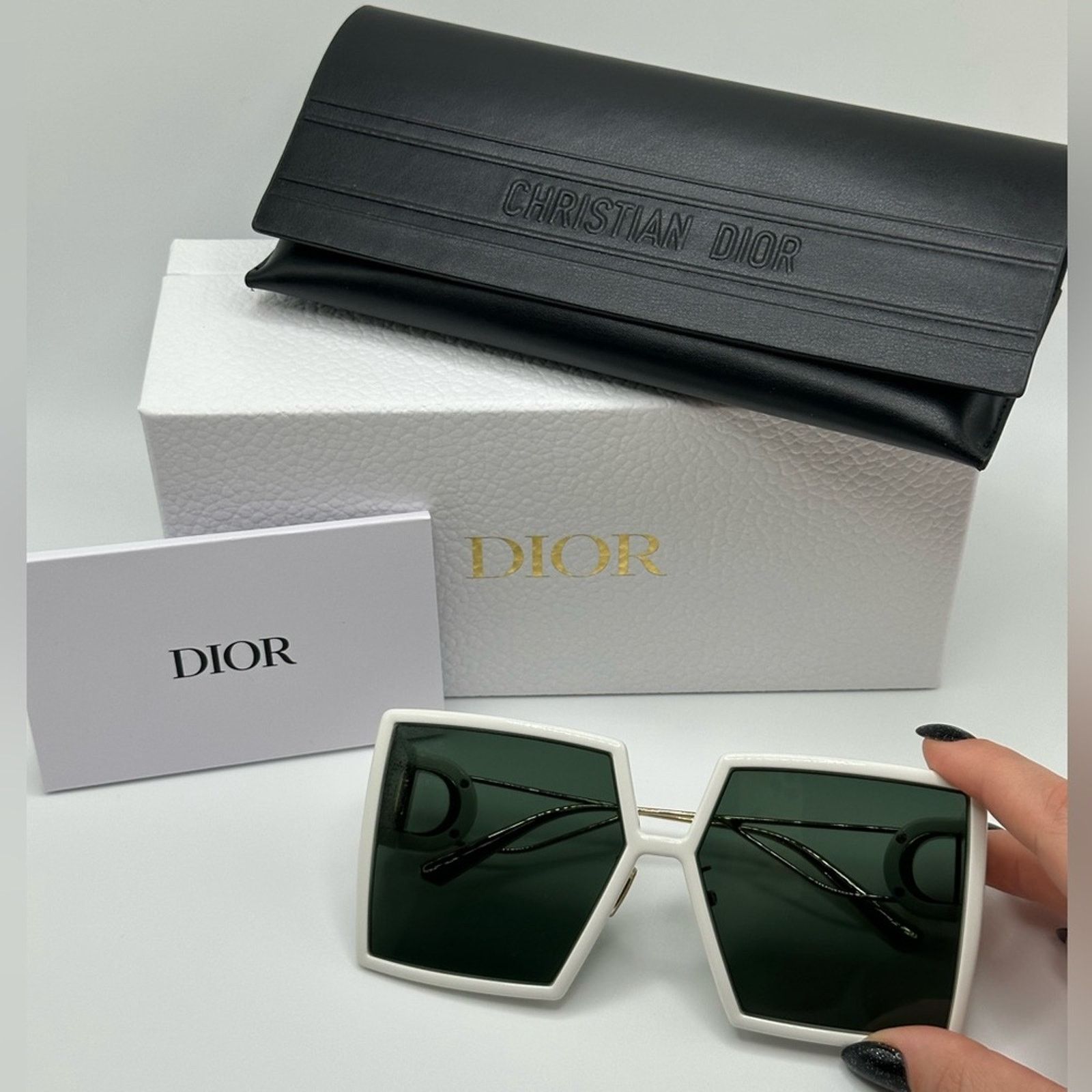 Dior NEW Dior Sunglasses 30Montaigne SU 97C0 Ivory Grey Women Size ONE SIZE - 9 Thumbnail