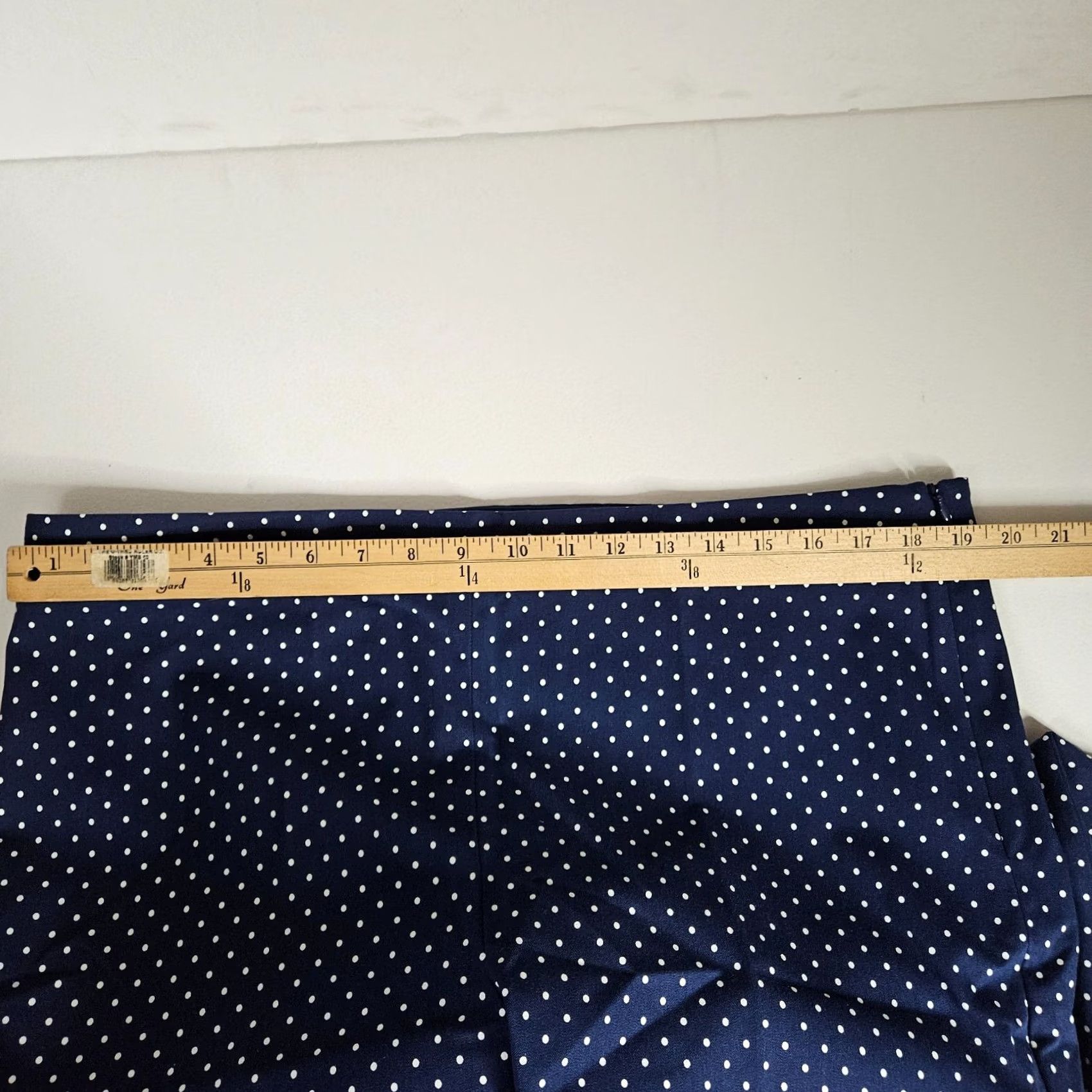 Talbots TALBOTS Women’s Navy White Polka Dot Chatham Ankle Pant Size 16 Size 38" / US 16 / IT 52 - 5 Thumbnail