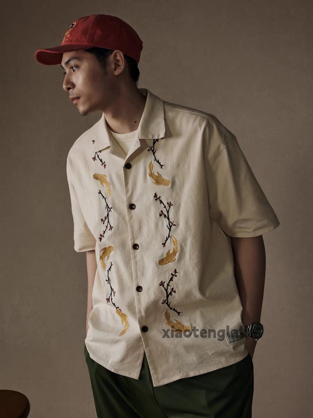 Designer × Vintage Utility skate hiphop loose yuppie aloha full pattern shirt Size US XL / EU 56 / 4 - 5 Thumbnail