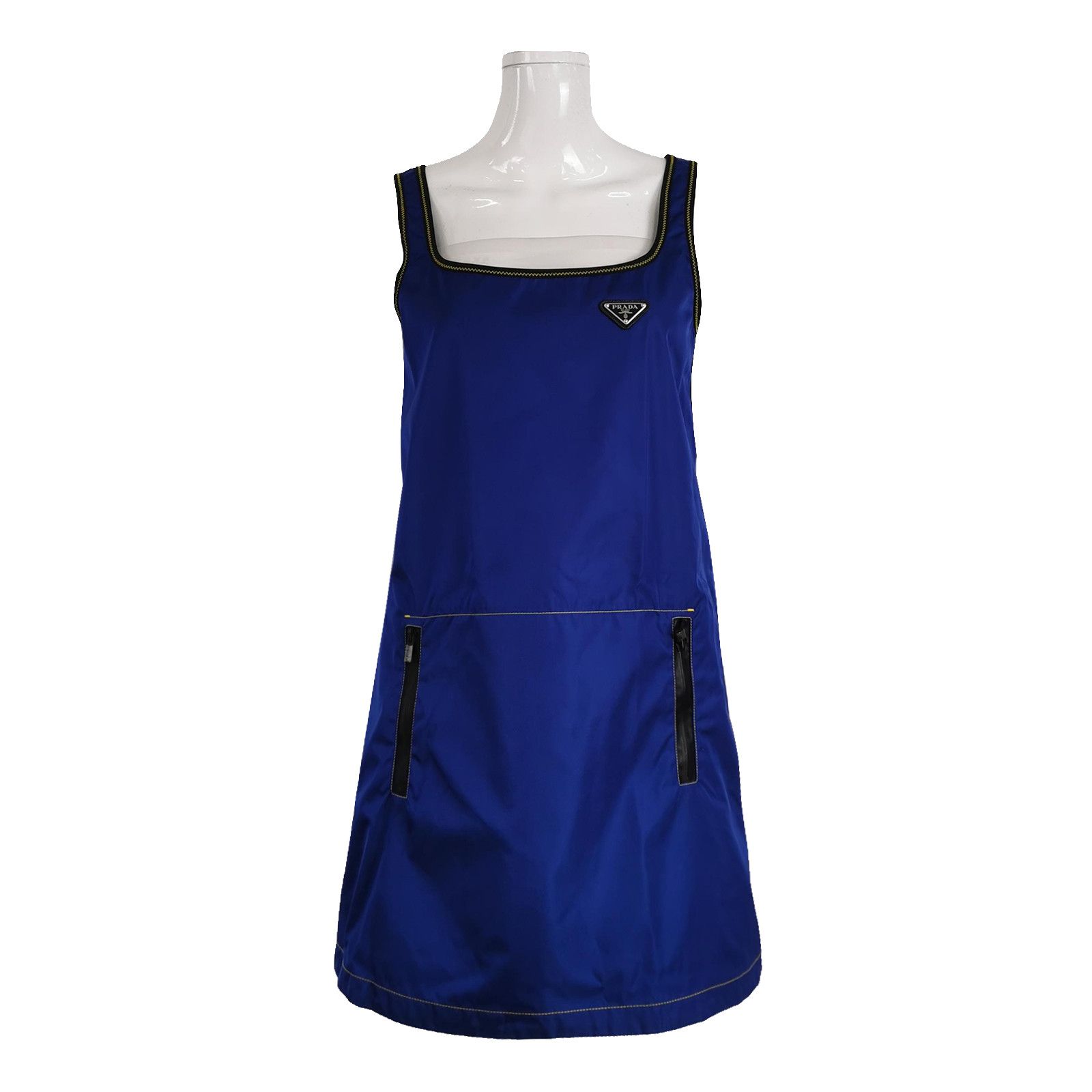 Prada Prada Re-Nylon Triangle Logo Mini Dress Size 40 Size S / US 4 / IT 40 - 1 Thumbnail