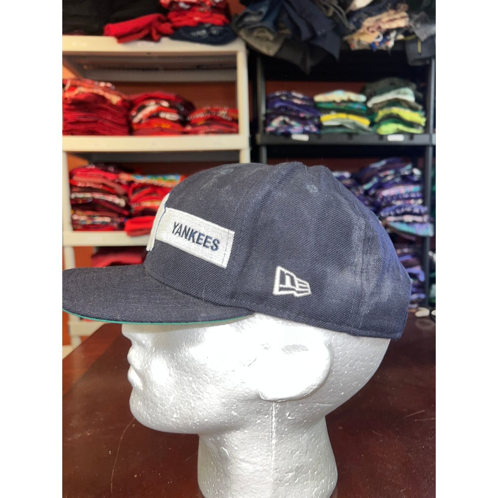Vintage New York Yankees Hat New Era MLB Baseball Snapback Cap Faded Size ONE SIZE - 5 Thumbnail